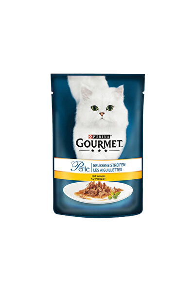 Gourmet Perle Parça Etli Izgara Tavuklu Yetişkin Kedi Konservesi 85gr