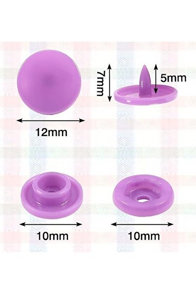 Celines Wonders Kalite Garantili T5=12,5 Mm Kapaklı Çıtçıt Seti, 10 Takım, Pl...