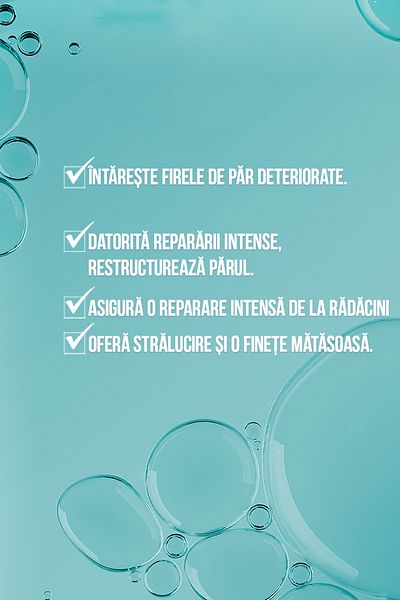 Restorex Mască de îngrijire a părului cu cheratina și argan 300 ml - păr deteriorat și deteriorat cu efect Botox