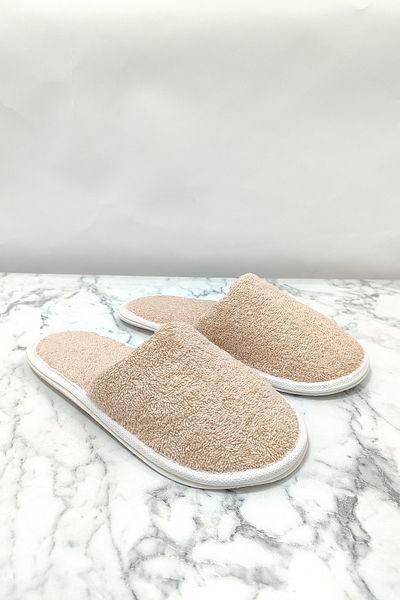 VEVİEN HOME Βαμβακερές παντόφλες μπάνιου και σπιτιού Πετσέτες παντόφλες ξενοδοχείου, σπα, παντόφλες σπιτιού