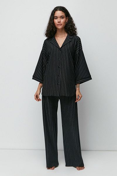 C&City Long Shirt Trousers Suit 9140 Black