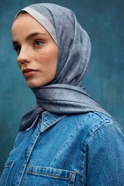 cs camellia scarf Reflection Soft Shawl - Gray