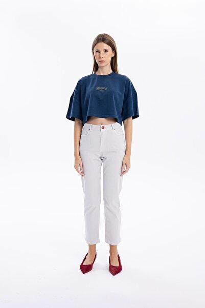 GMG FIRENZE Βασικό γυναικείο υφαντό παντελόνι με 5 τσέπες