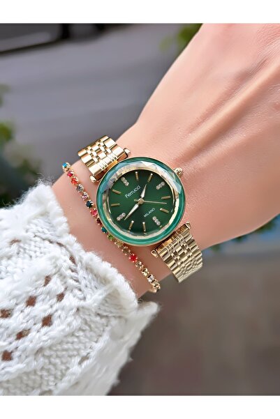 Ferrucci Steel Cord Cutout Glass Special Design Women's Wrist Watch 2 Years W...