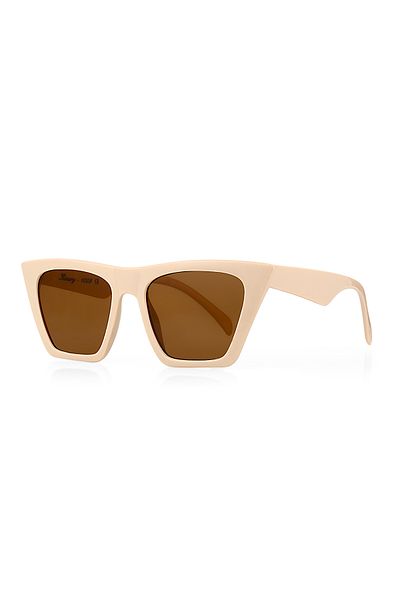 Kinary Women's Sunglasses Cream Cat Eye 1009