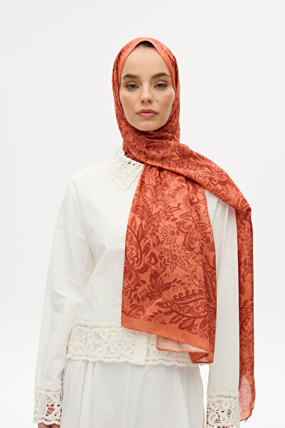 cs camellia scarf Reflection Soft Shawl - Πορτοκαλί