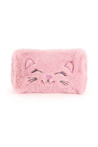 Petrichor Pink Rabbit Patterned Plush Pen Holder - 22X12 cm
