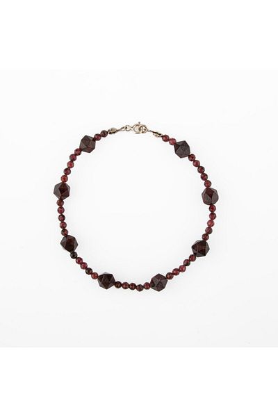 OSMANLI DOĞAL TAŞ Lal Natural Stone Silver Bracelet