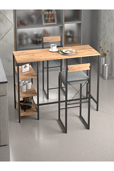 Retodesign RETODESİGN RAFLI MİNDERLİ GOOD TAKIM ÇAM 2654