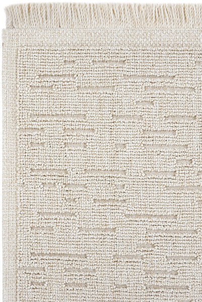 Cool Halı Mirage Beige Carpet Striped Loop Weave Non-Slip Base Washable Carpet Modern Living Room Hall Carpet