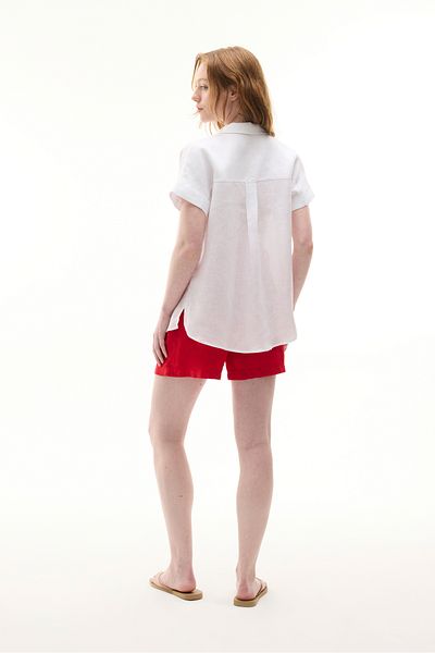 Mudo Short Sleeve Single Pocket Linen Shirt
