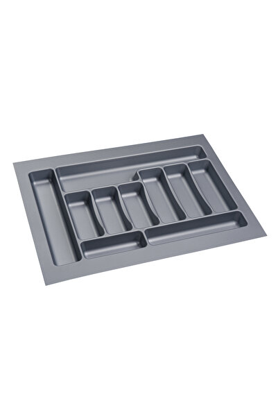 Kitchenox درج منقوش باللون الرمادي حامل ملعقة مضاد للبكتيريا 67x49