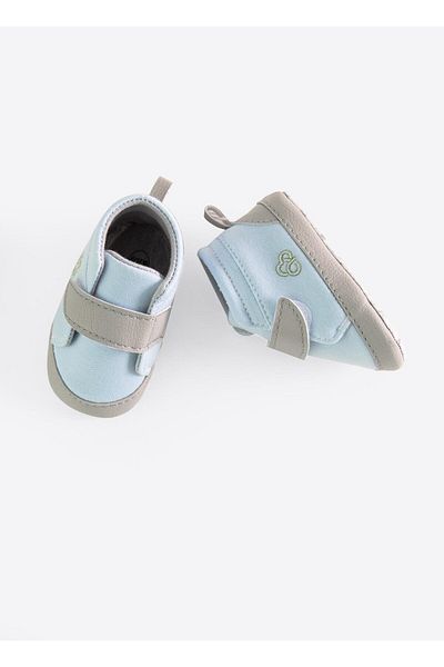 kitikate Basic Booties - Single Velcro Blue