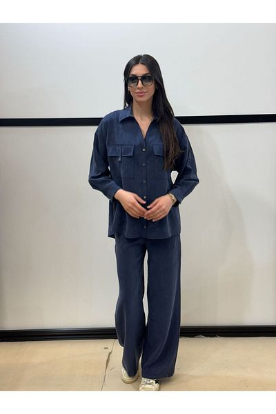 EGZOTİK ASORTİK Shirt Pants Set with Cover Pocket
