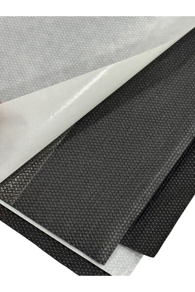 hobimon 80X100 cm Adhesive Bag Lining Fabric - Adhesive Bag Wire (Feed) - Black