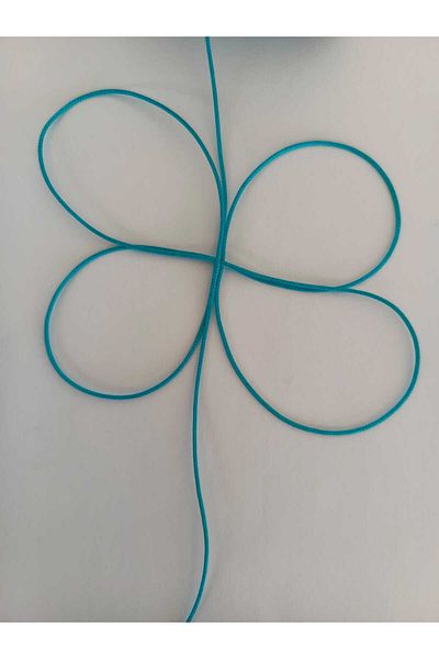 Eskişehir hobi sanat 1 Mm 100 Meters Turquoise Blue Color Thin Parachute Rope Macrame Bracelet Rope Necklace Jewelry Design Rope