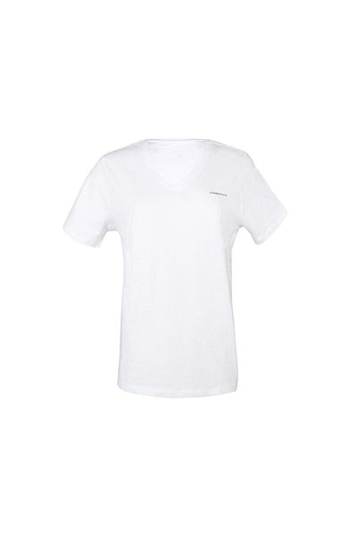 lumberjack Γυναικεία casual μπλουζάκια 4M Wb V λαιμόκοψη 11Ct126 4Fx 101503846   Λευκός
