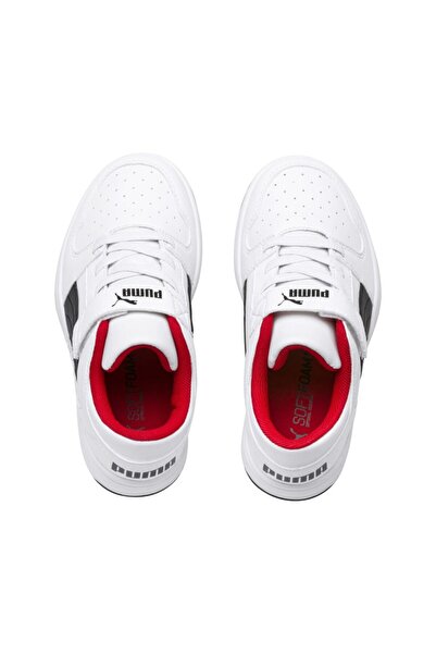 Puma Детски бели маратонки - Rebound Layup Lo SL V PS 370492-01