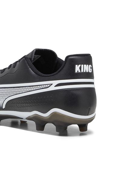 Puma KING MATCH FG/AG PUMA Negru-PUMA Argintiu 10757001   CRAMPON DE FOTBAL BĂRBAȚI