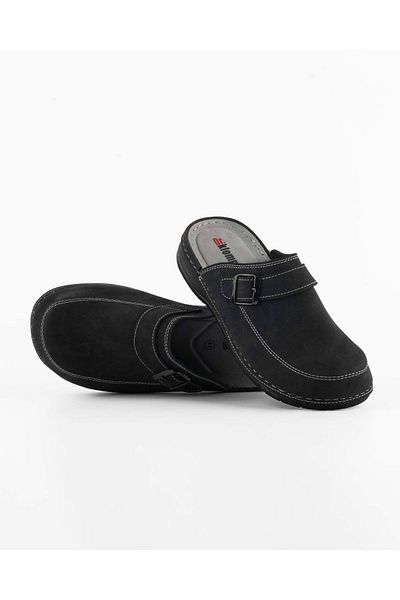 DR KLOMPA Men's Slippers Ms303 Black Mikanos Orthopedic Sabo Slippers