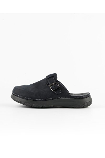 DR KLOMPA Чоловічі сабо - Синій нубук - Комфортна конструкція, стильний дизайн, м'яка підошва
