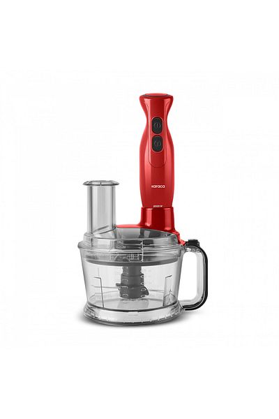 Karaca 2000W Pro 1.5Lt All-in-One Multi-Purpose Food Processor Red