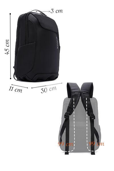Derimod Men's Black Technological Hardcase Backpack - D-pack 23sbd3010hc