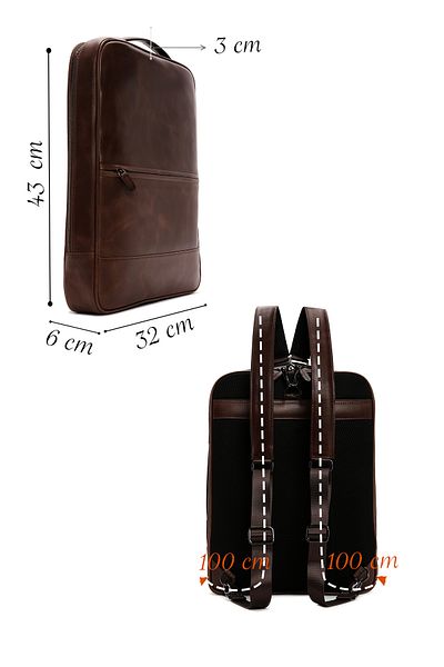 Derimod Men's Leather Backpack - Brown, Model 23sbd3303cr