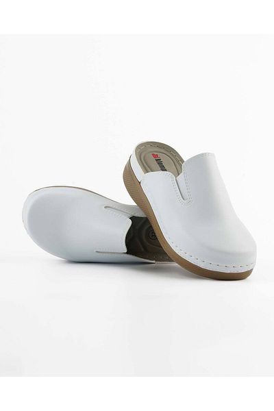 DR KLOMPA Γυναικείες Παντόφλες MS890 Λευκές Fanetta Orthopedic Sabo Slippers