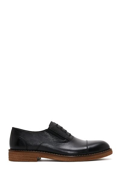 Derimod Men's Casual Black Leather Shoes - Lace-up, 24wfd6013ft