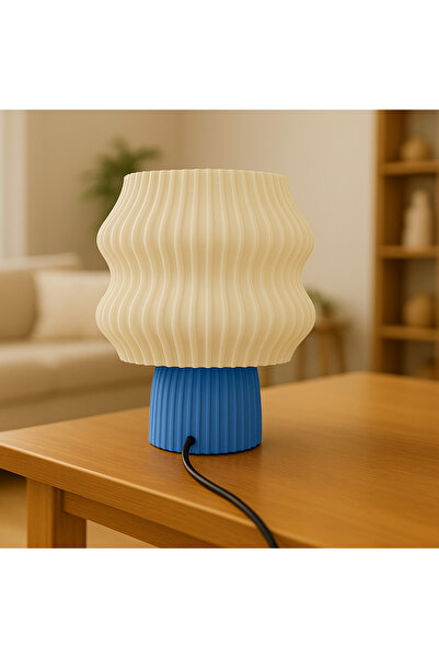 Dekor Modern Wavy Lampshade – E27 Lampholder |   25X16Cm