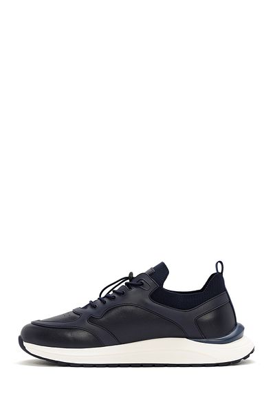 Derimod Δερμάτινο ανδρικό αθλητικό παπούτσια Navy Blue - Lace-up, Μοντέλο No: 24WFD 692518