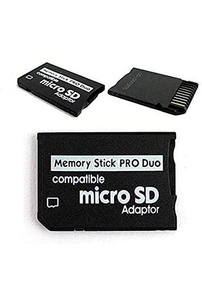 Generic Memory Stick PRO DUO Adaptor, Compatible Micro SD to PSP Adaptor, Suitable For PSP/Camera/Handycam
