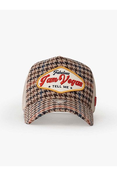 Rust&Rich Beige Men's and Women's Trucker Hat - City's Collection Vegas