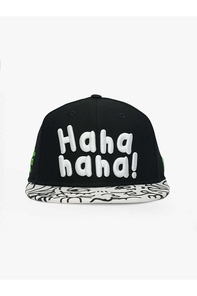 Rust&Rich Women Men Black Snapback Cap Art Collection Doodle