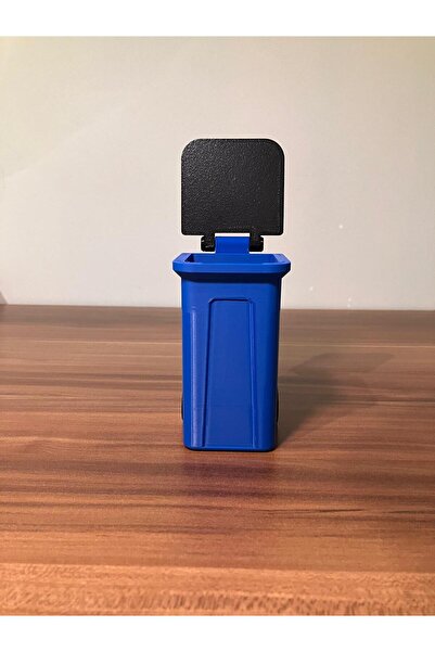 genomera Blue Wheeled Trash Can