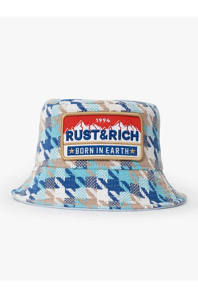 Rust&Rich Women Men Blue Hat Urban Collection Born in Earth Bucket