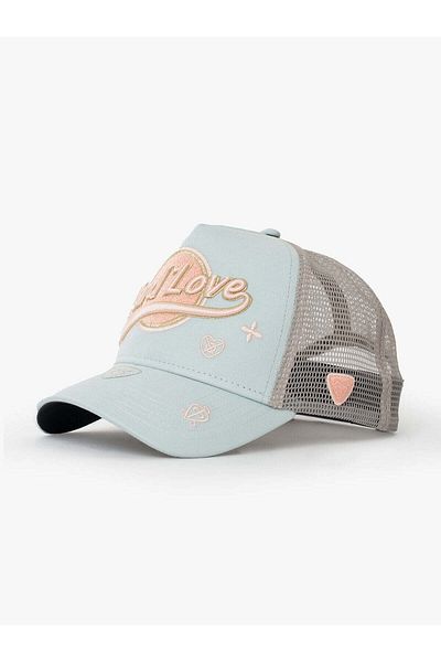 Rust&Rich Women Men Mint Green Hat Urban Collection Hard Love Trucker Hat