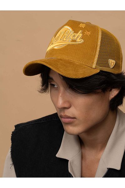 Rust&Rich Yellow Trucker Hat - Men's and Women's Hard Collection Rich