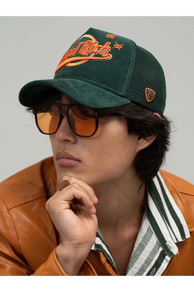 Rust&Rich Green Men's Trucker Hat - Women's Hard Collection Rich