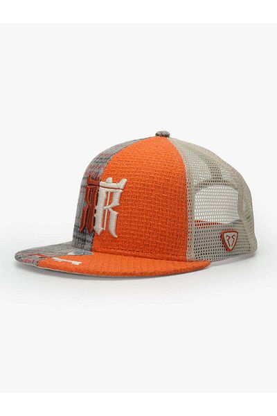 Rust&Rich Women Men Orange Snapback Hat Urban Collection Dual Balance