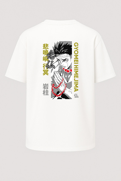 nirvoda Демон Слейер Гьомей Хімедзіма з принтом, унісекс, оверсайз футболка