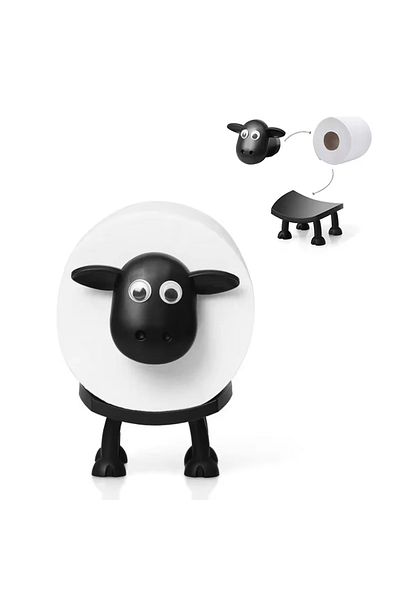 Choice 1PCS Sheep Shape Toilet Tissue Rack Toilet Paper Holder Resin Lovely Sheep Tissue Box Stackable For