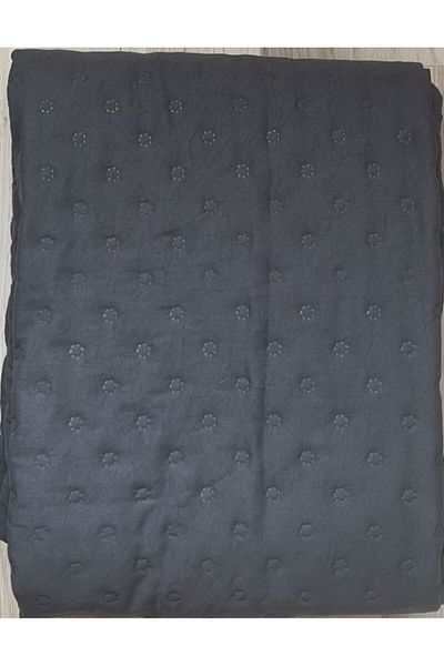 GENÇEV HOME COLLECTİONS Quilted Multi-Purpose Plain Pique Single 160X220 Anthracite * Bedspread