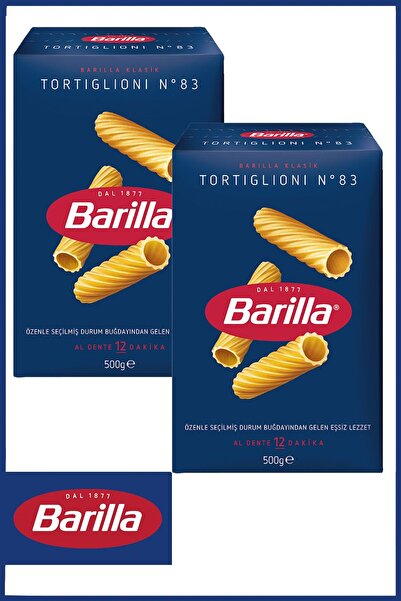 Barilla Tortiglioni (Kalın Kesme) Makarna 500 gr X 2 adet