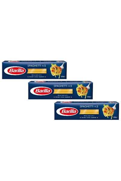 Barilla Spagetti (SPAGHETTİ) Makarna No:5 500 gr X 3 Adet