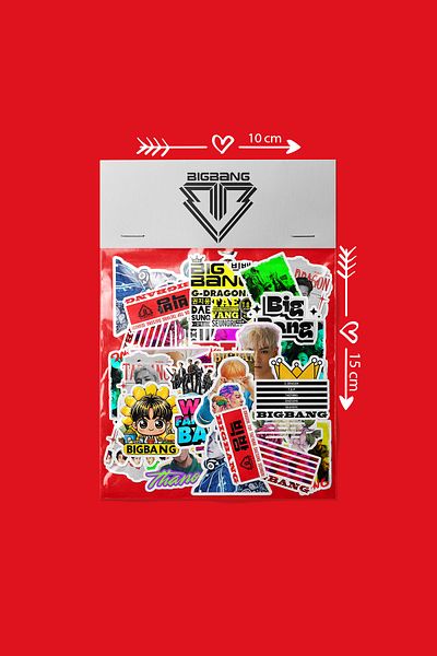 dadi ramba BigBang K-pop Bullet Journal - Agenda - Planificator - Caiet - Autocolant pentru laptop - Pachet de autocolante