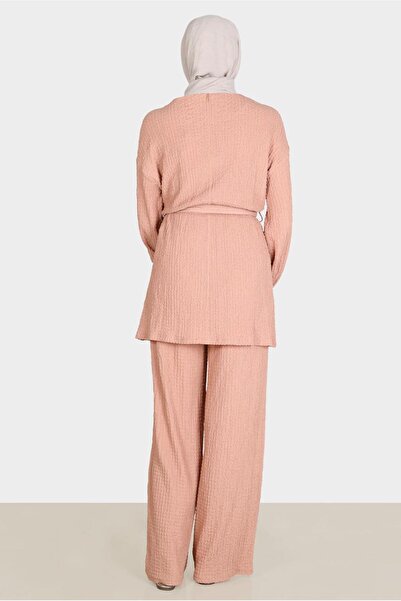 Alvina Waffle Effect Double Pants Set - 42716