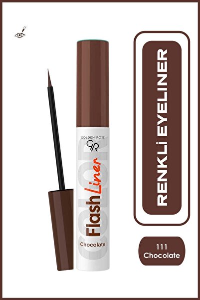 Golden Rose Flash Liner Colored Eyeliner 111 Chocolate Renkli Eyeliner 3,5 ml