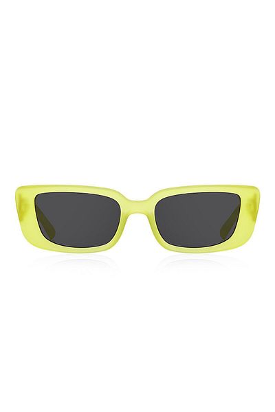 Kinary Cat Eye Sunglasses Transparent Matte Yellow 1029